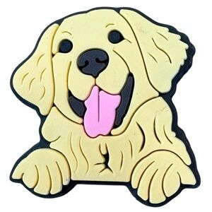 Golden Retriever Croc Charm